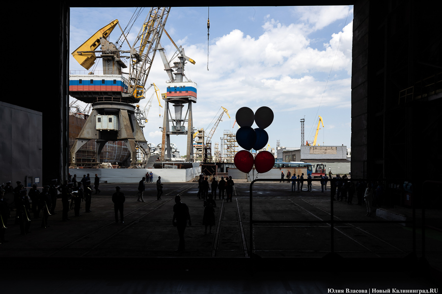 В Калининграде на заводе «Янтарь» заложили аварийно-спасательный ледокол «Анадырь» (фото)